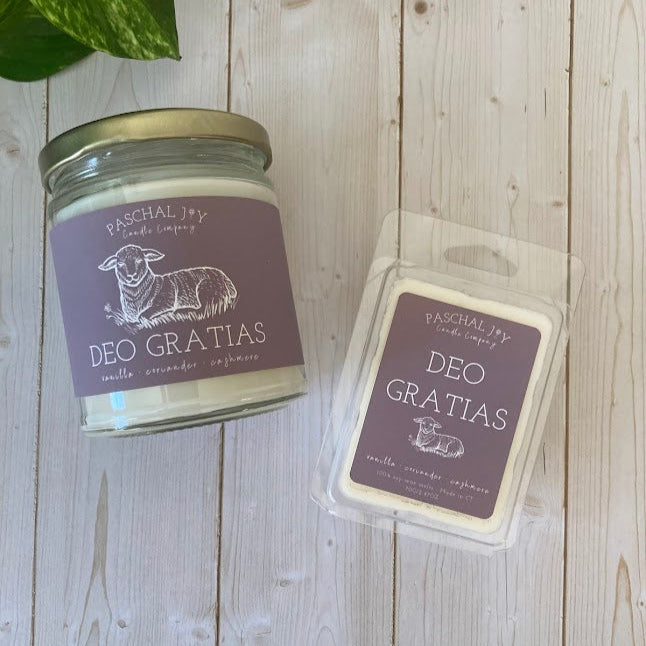 Deo Gratias Candle and Wax Melt
