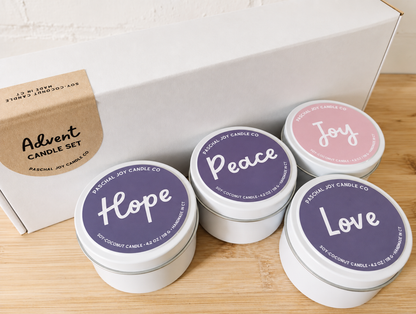 Advent Candle Set - 6oz Tins