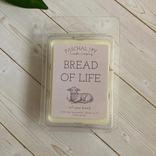 Bread of Life Wax Melts on wood background