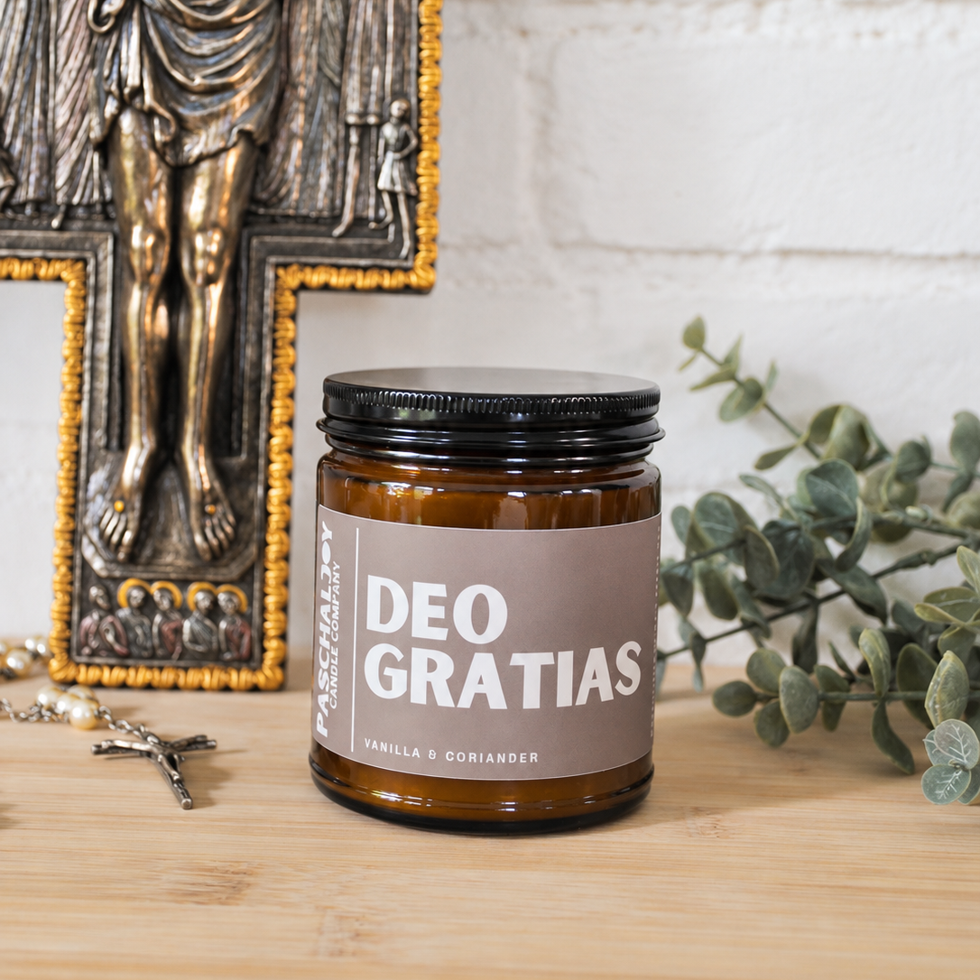 Deo Gratias Jar Candle