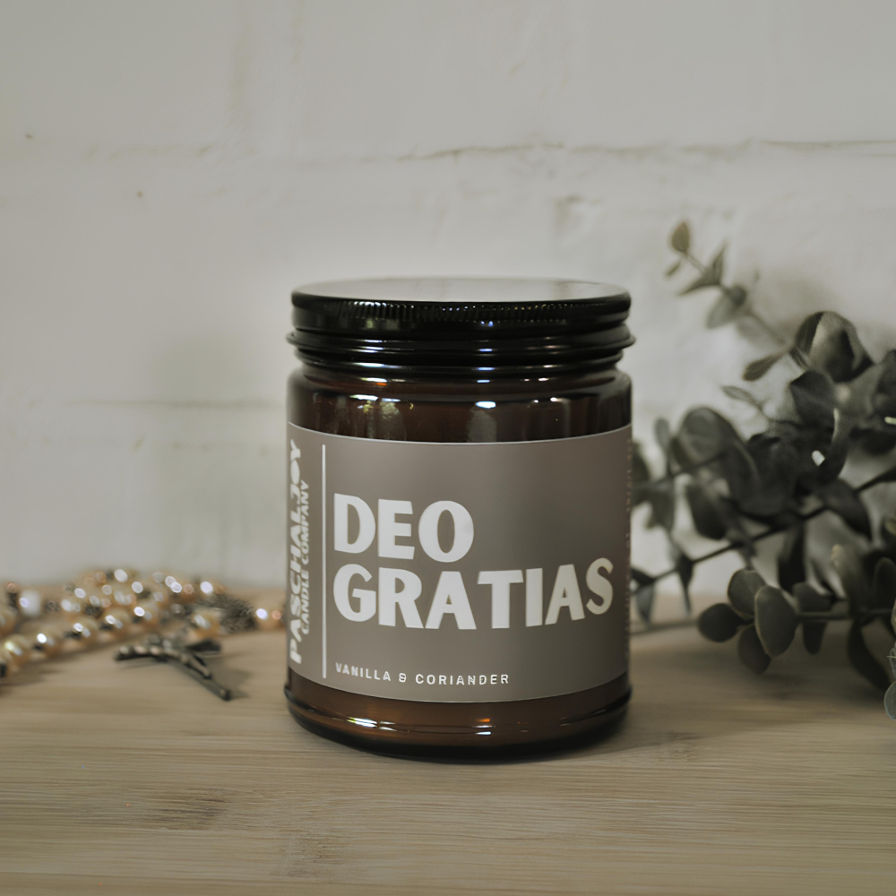 Deo Gratias Jar Candle