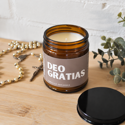 Deo Gratias Jar Candle