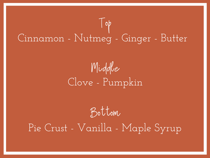 Grace Pumpkin Pie Spice Scent description