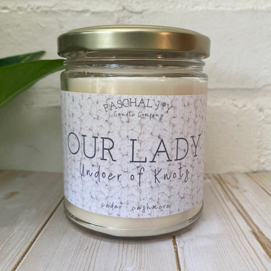 Our Lady Undoer of Knots Candle