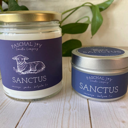 Sanctus Candles Large and Mini Tin