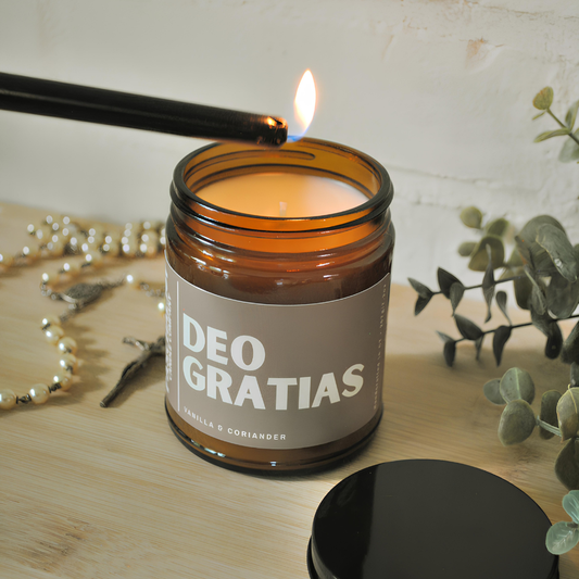 Deo Gratias Jar Candle