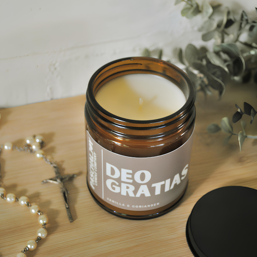 Deo Gratias Jar Candle