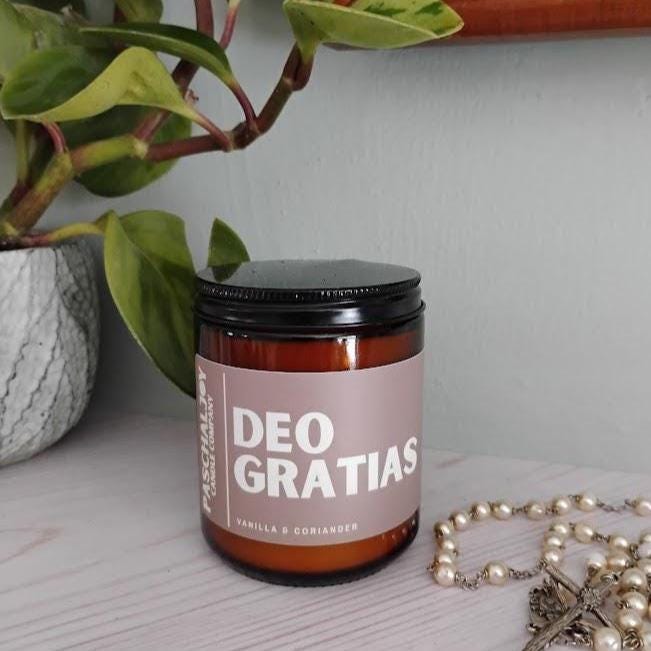 Deo Gratias Jar Candle