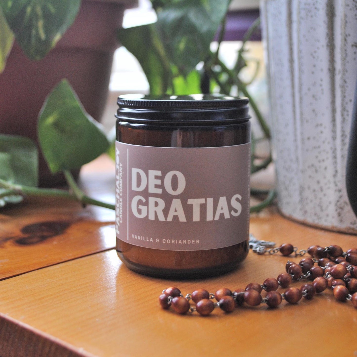 Deo Gratias Jar Candle