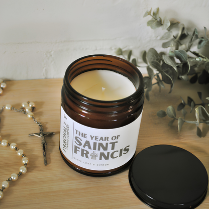 Year of St. Francis Jar Candle